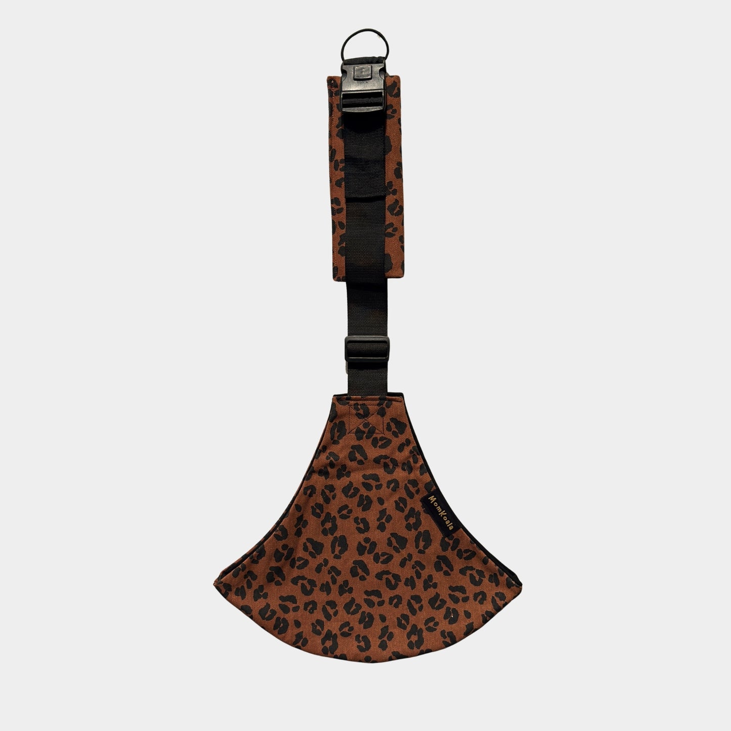 MomKoala Signature - Kahve Leopar Yan Sling Çocuk Taşıyıcı