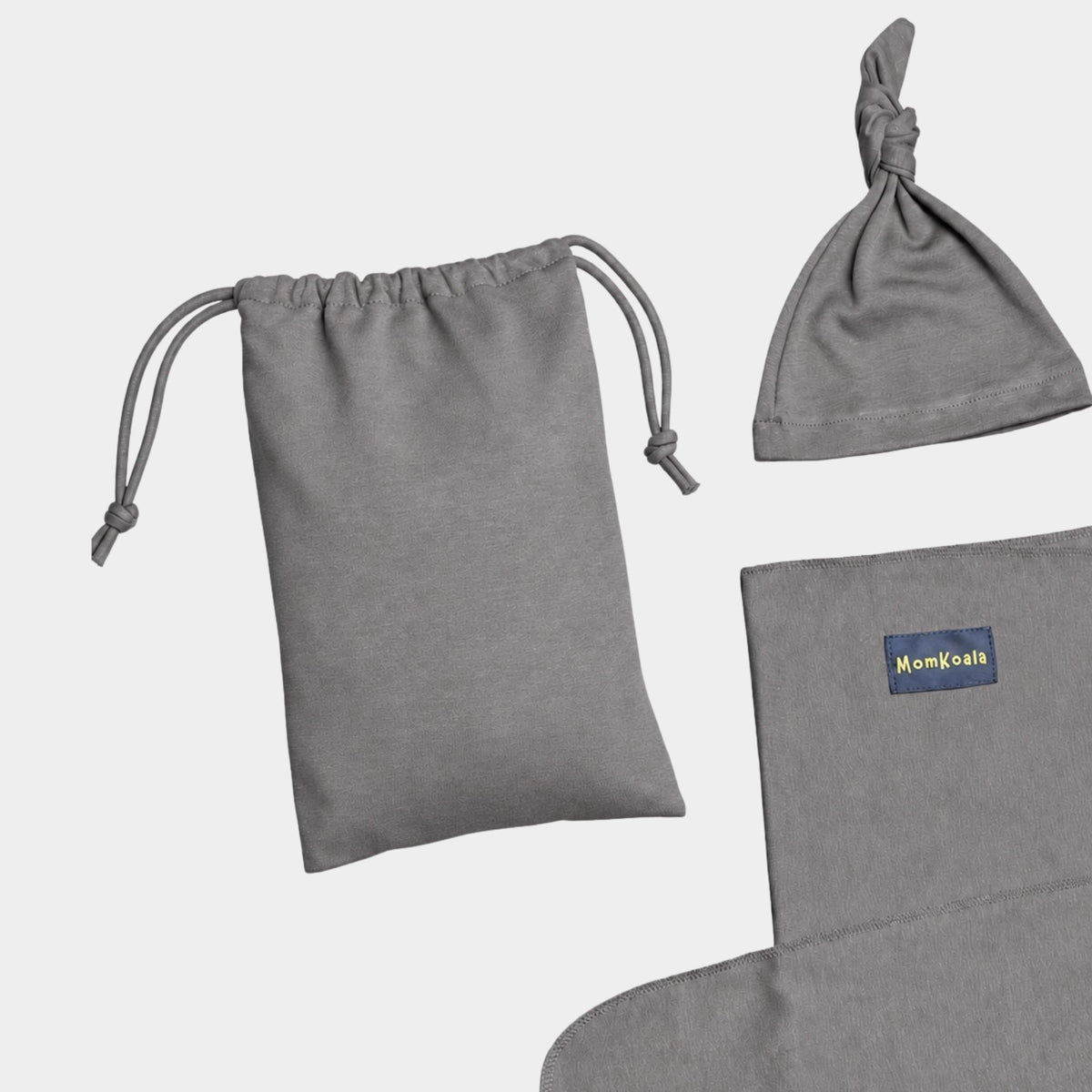 MomKoala Flexible - Gri Wrap Sling Çocuk Taşıyıcı