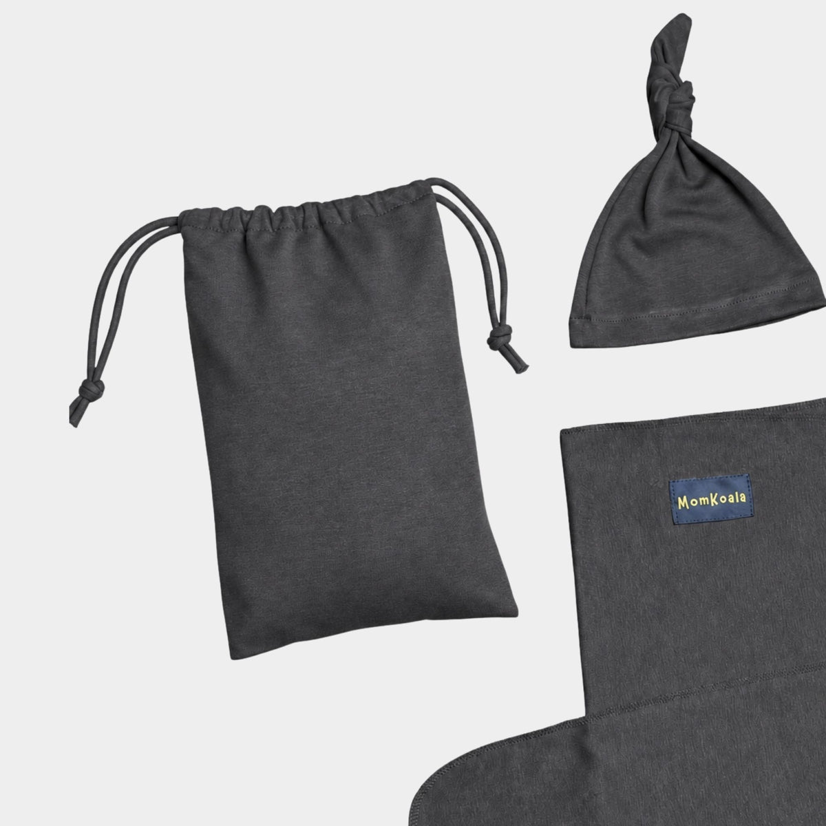 MomKoala Flexible - Füme Wrap Sling Çocuk Taşıyıcı