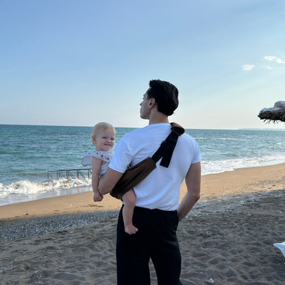 MomKoala Essential - Kahve Yan Sling Çocuk Taşıyıcı