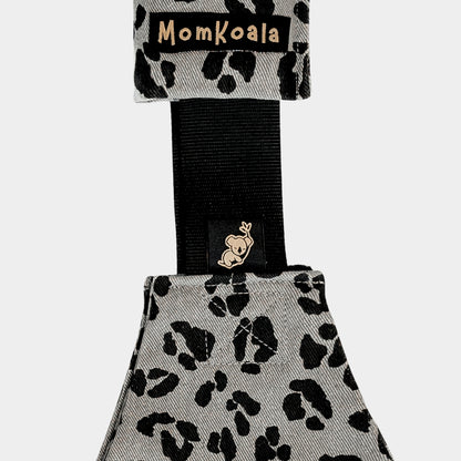 MomKoala Signature - Gri Leopar Yan Sling Çocuk Taşıyıcı