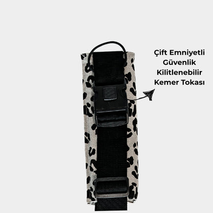 MomKoala Signature - Gri Leopar Yan Sling Çocuk Taşıyıcı
