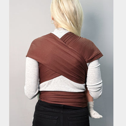 MomKoala Flexible - Kahverengi Wrap Sling Çocuk Taşıyıcı