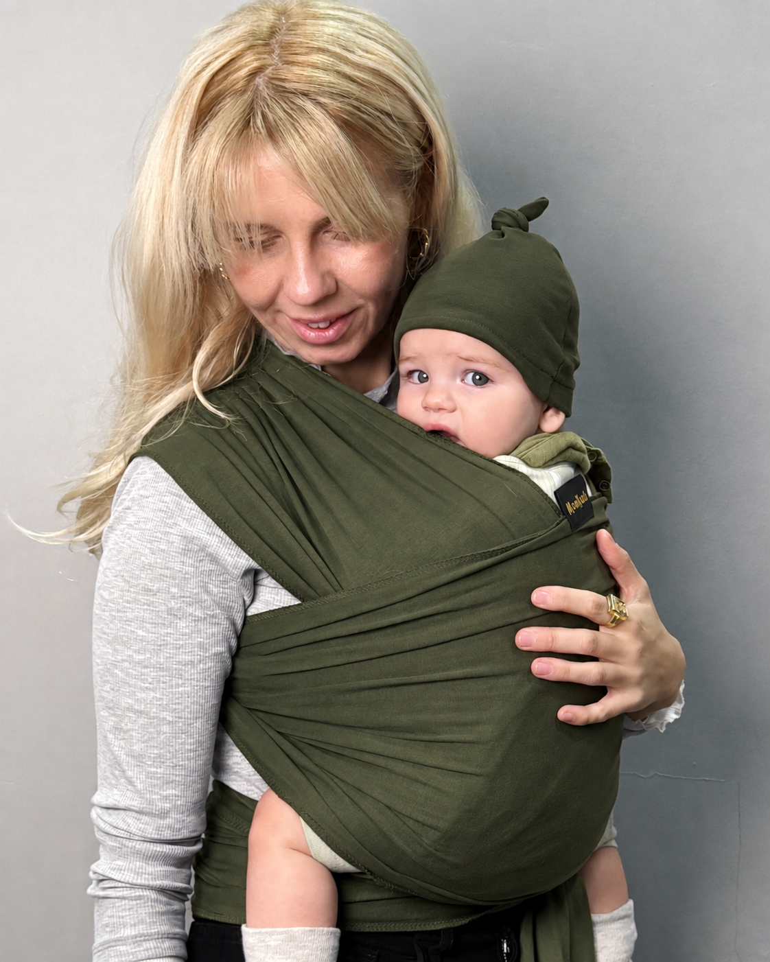 MomKoala Flexible - Haki Wrap Sling Çocuk Taşıyıcı