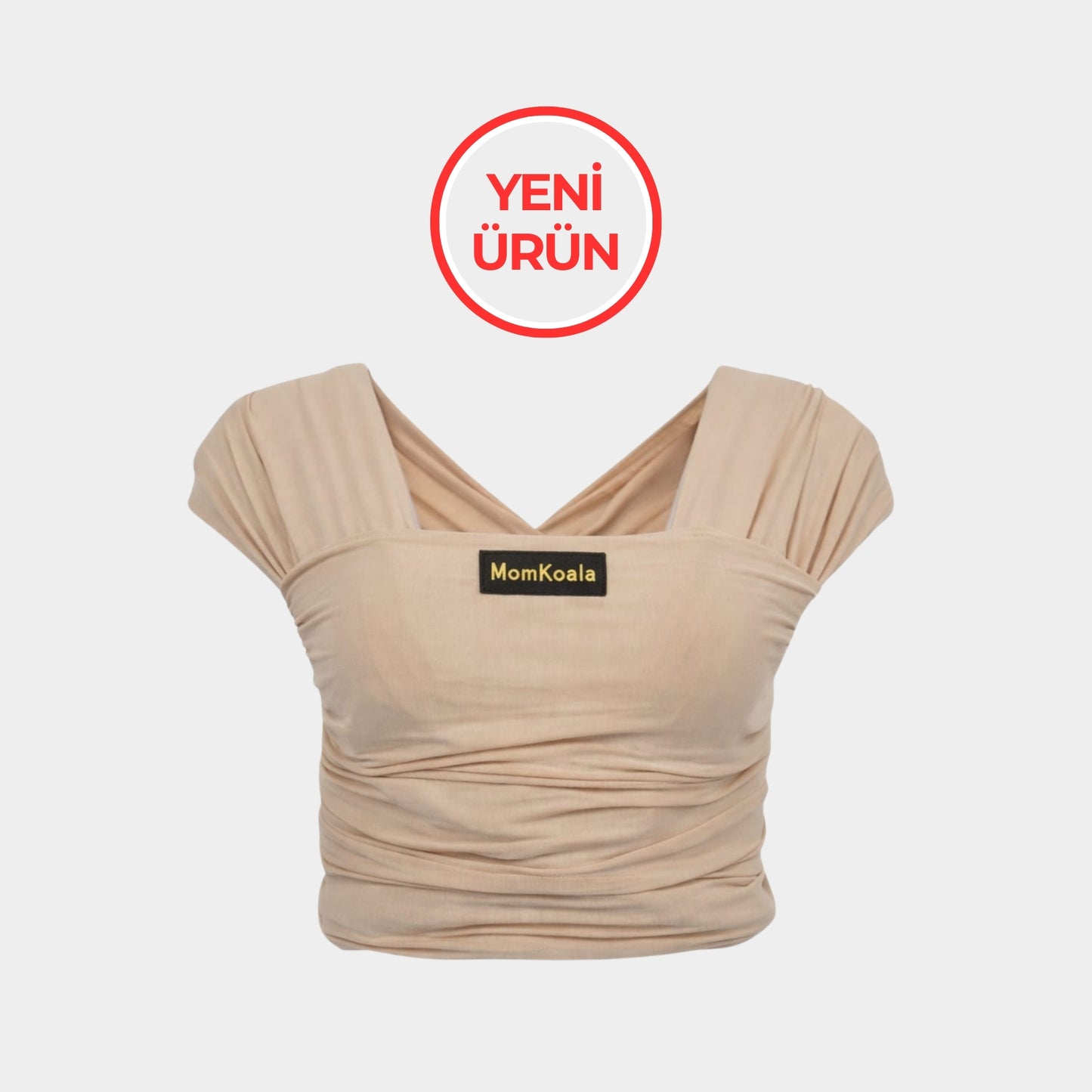 MomKoala Flexible - Kum Beji Wrap Sling Çocuk Taşıyıcı